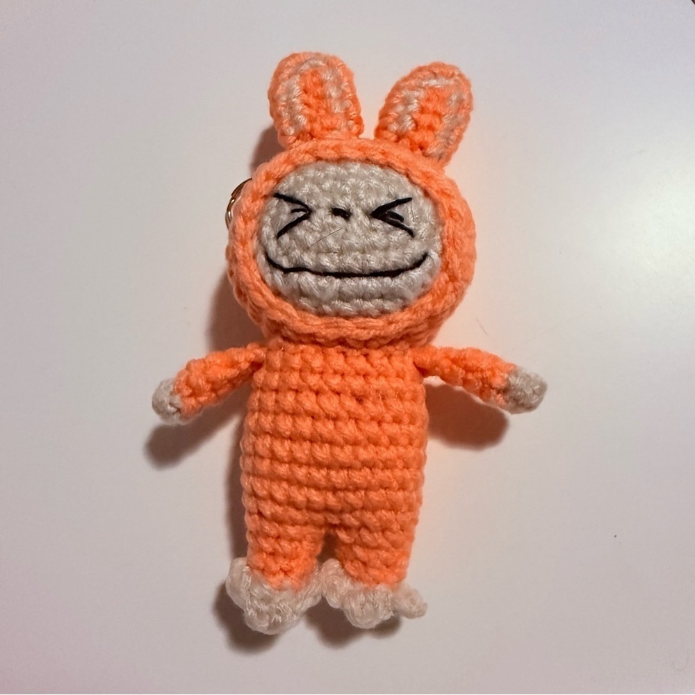 Handmade One of a kind Crochey Labubu Keychain